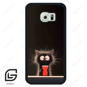 قاب گوشی سامسونگ اس 6 اج (Galaxy S6 EDGE ) طرح گربه کد 2580