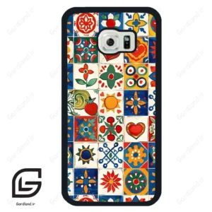 قاب گوشی سامسونگ اس 6 اج (Galaxy S6 EDGE ) طرح کاشی کد 2594