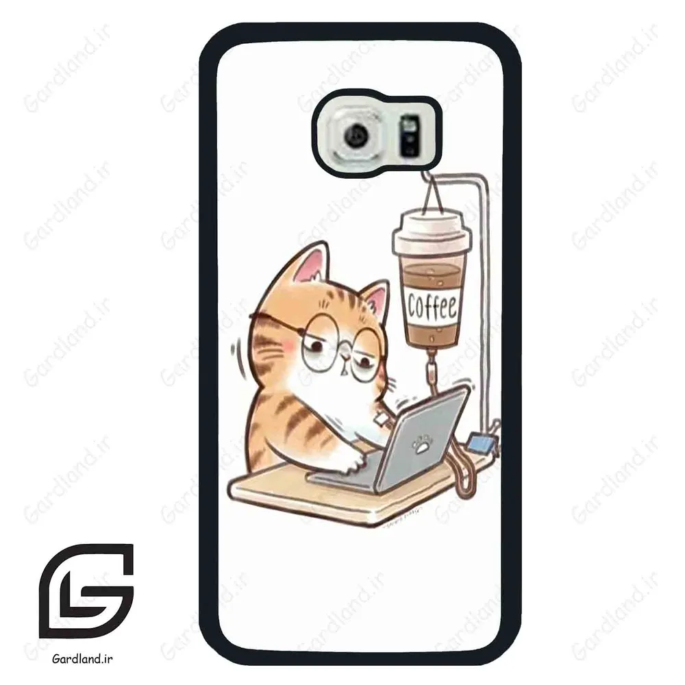 قاب گوشی سامسونگ اس 6 اج (Galaxy S6 EDGE ) طرح گربه کد 2617