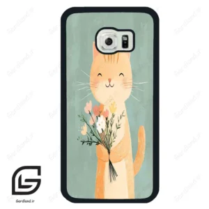 قاب گوشی سامسونگ اس 6 اج (Galaxy S6 EDGE ) طرح گربه کد 2619