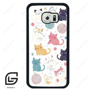 قاب گوشی سامسونگ اس 6 اج (Galaxy S6 EDGE ) طرح گربه کد 2620