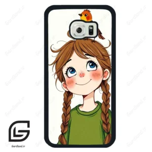 قاب گوشی سامسونگ اس 6 اج (Galaxy S6 EDGE ) طرح دختر کد 2640