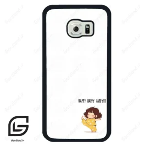 قاب گوشی سامسونگ اس 6 اج (Galaxy S6 EDGE ) طرح خوشحال کد 2647