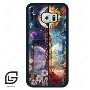 قاب گوشی سامسونگ اس 6 اج (Galaxy S6 EDGE ) طرح ماه کد 2695