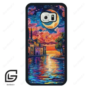 قاب گوشی سامسونگ اس 6 اج (Galaxy S6 EDGE ) طرح ماه کد 2699