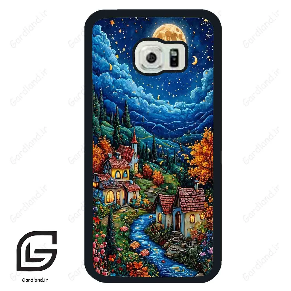 قاب گوشی سامسونگ اس 6 اج (Galaxy S6 EDGE ) طرح دهکده کد 2732