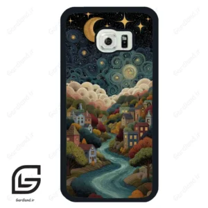قاب گوشی سامسونگ اس 6 اج (Galaxy S6 EDGE ) طرح دهکده کد 2736