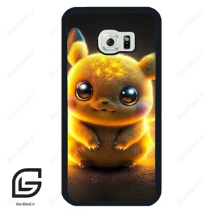 قاب گوشی سامسونگ اس 6 اج (Galaxy S6 EDGE ) طرح پیکاچو کد 2830