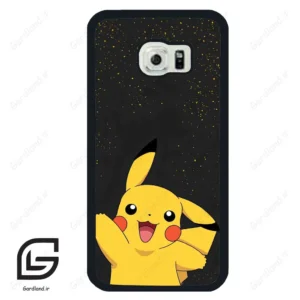 قاب گوشی سامسونگ اس 6 اج (Galaxy S6 EDGE ) طرح پیکاچو کد 2835