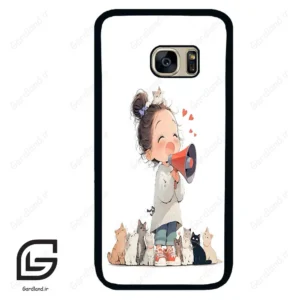قاب گوشی سامسونگ اس 7 (Galaxy S7 ) طرح دخترانه کد 2027