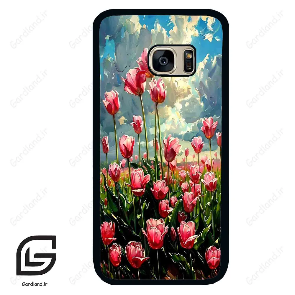 قاب گوشی سامسونگ اس 7 (Galaxy S7 ) طرح گل کد 2055