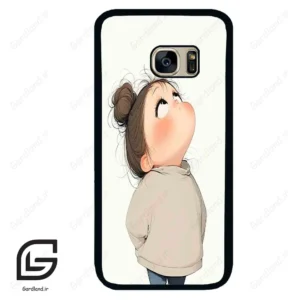 قاب گوشی سامسونگ اس 7 (Galaxy S7 ) طرح دختر کد 2057