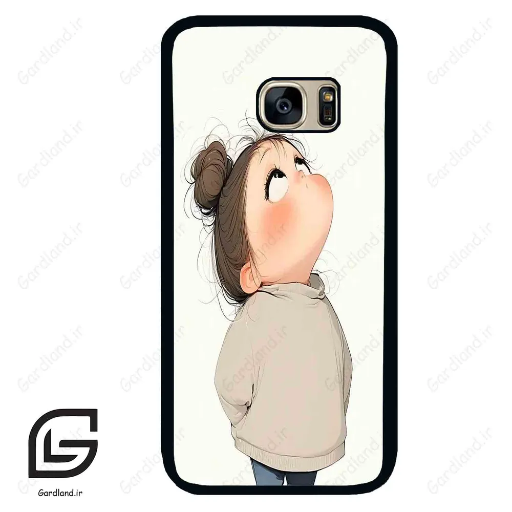 قاب گوشی سامسونگ اس 7 (Galaxy S7 ) طرح دختر کد 2057