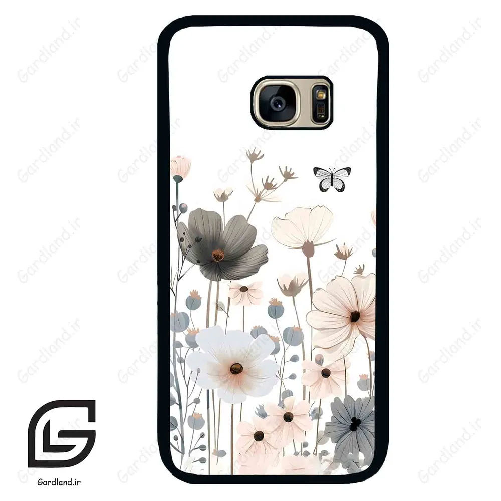 قاب گوشی سامسونگ اس 7 (Galaxy S7 ) طرح گل کد 2081
