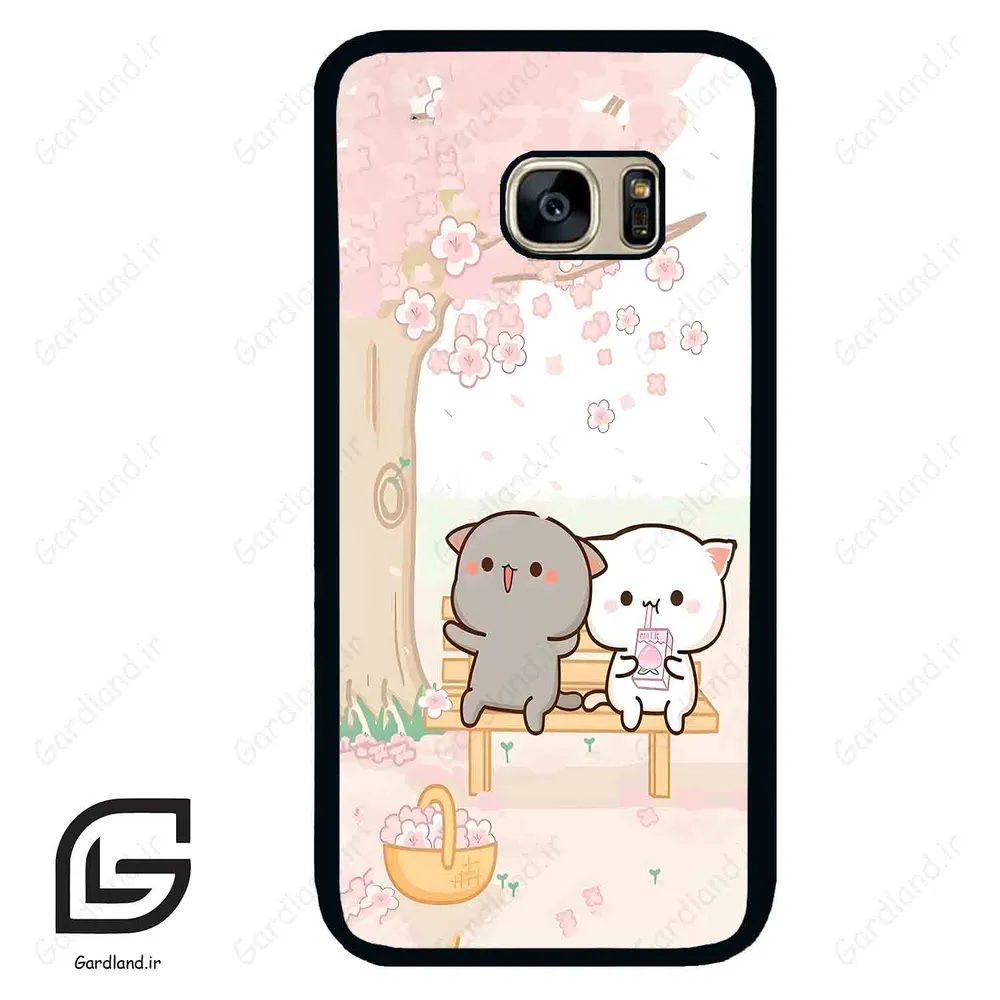 قاب گوشی سامسونگ اس 7 (Galaxy S7 ) طرح گربه کد 2085