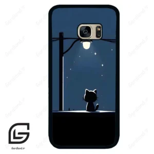قاب گوشی سامسونگ اس 7 (Galaxy S7 ) طرح گربه کد 2098