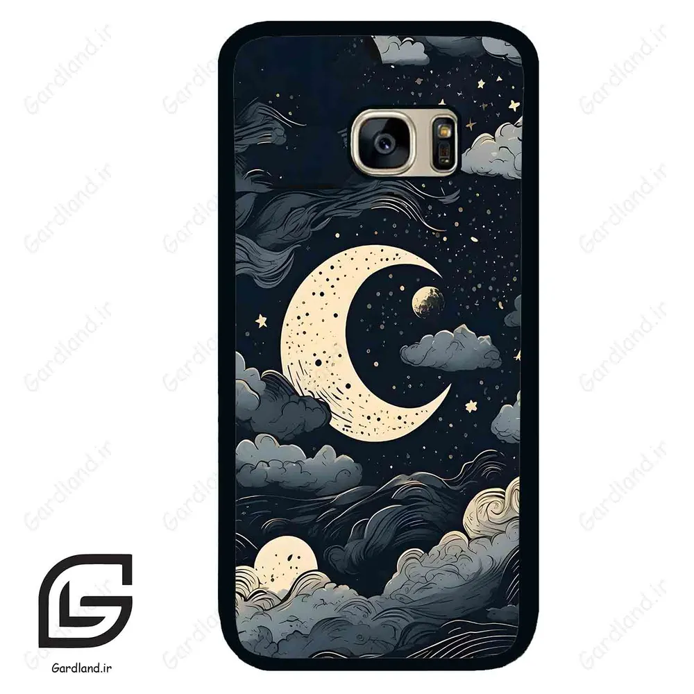 قاب گوشی سامسونگ اس 7 (Galaxy S7 ) طرح ماه کد 2173