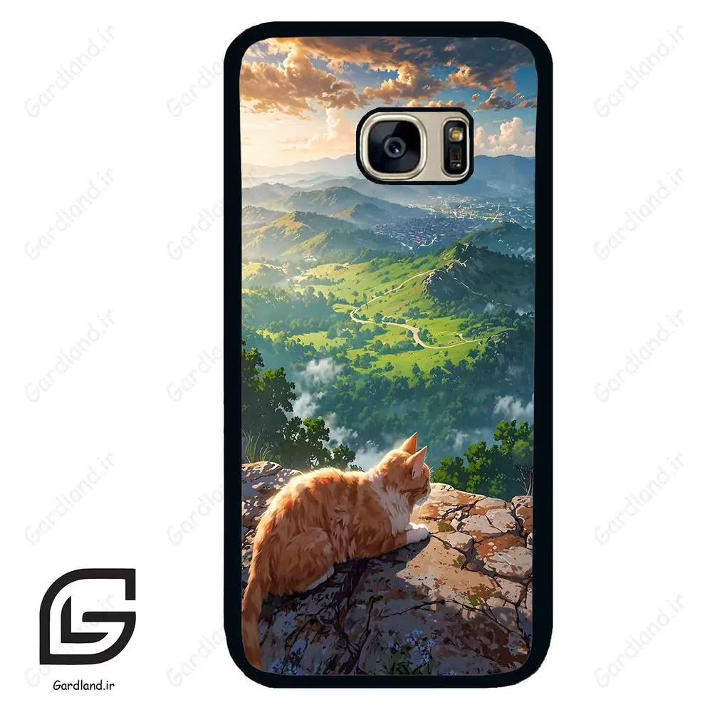 قاب گوشی سامسونگ اس 7 (Galaxy S7 ) طرح گربه کد 2203