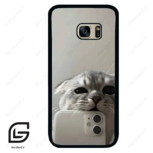 قاب گوشی سامسونگ اس 7 (Galaxy S7 ) طرح گربه کد 2246