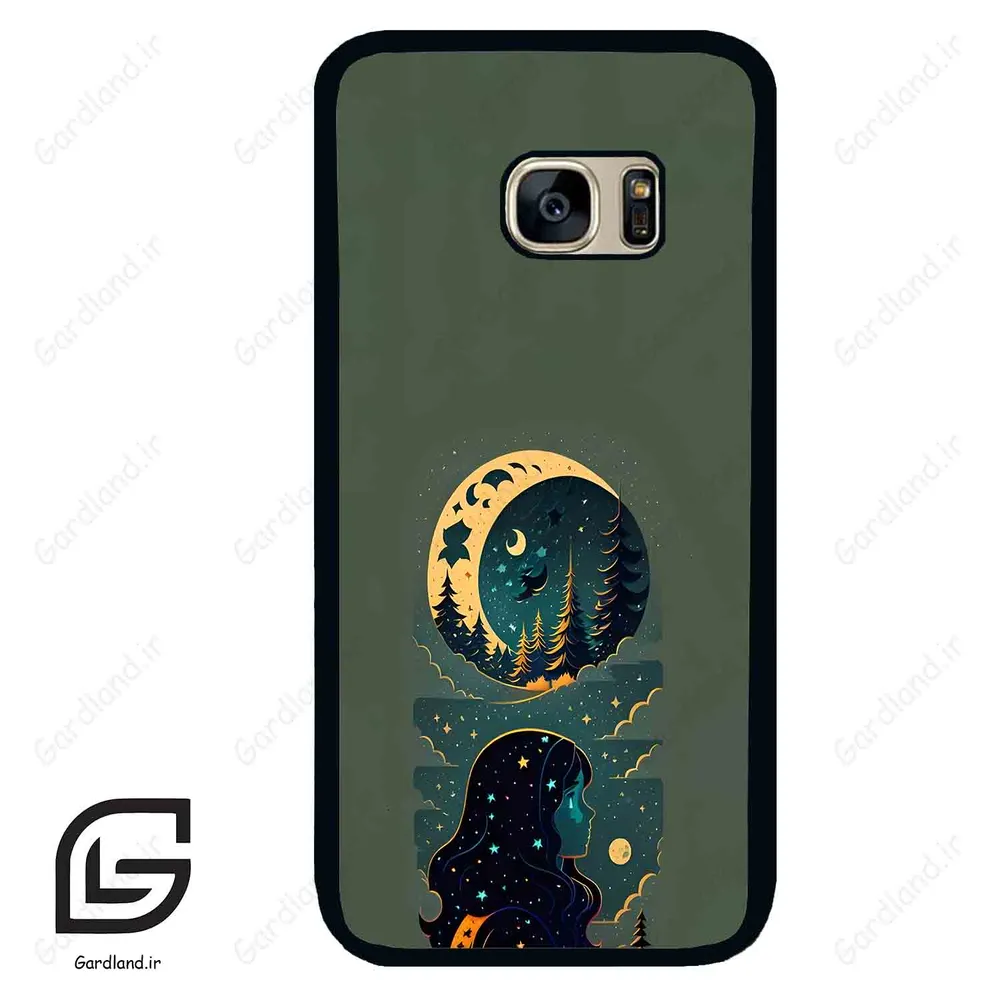 قاب گوشی سامسونگ اس 7 (Galaxy S7 ) طرح ماه کد 2267