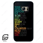 قاب گوشی سامسونگ اس 7 (Galaxy S7 ) طرح متن کد 2332