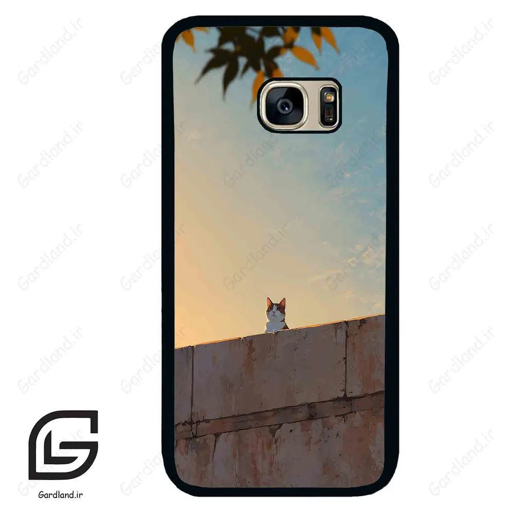 قاب گوشی سامسونگ اس 7 (Galaxy S7 ) طرح گربه کد 2365