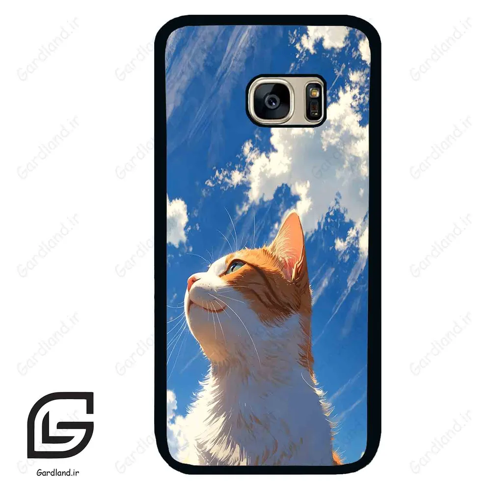 قاب گوشی سامسونگ اس 7 (Galaxy S7 ) طرح گربه کد 2366