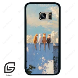 قاب گوشی سامسونگ اس 7 (Galaxy S7 ) طرح گربه کد 2367