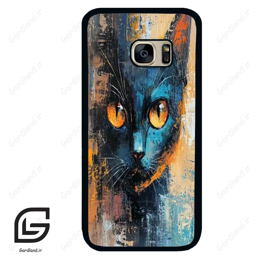 قاب گوشی سامسونگ اس 7 (Galaxy S7 ) طرح گربه کد 2397