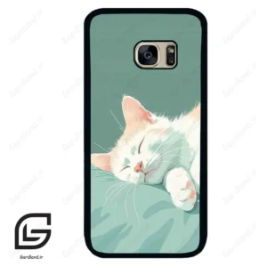 قاب گوشی سامسونگ اس 7 (Galaxy S7 ) طرح گربه کد 2403