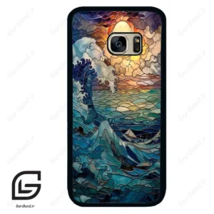 قاب گوشی سامسونگ اس 7 (Galaxy S7 ) طرح موج کد 2413