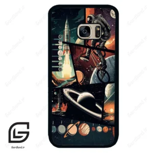 قاب گوشی سامسونگ اس 7 (Galaxy S7 ) طرح فضانورد کد 2415