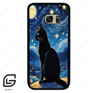 قاب گوشی سامسونگ اس 7 (Galaxy S7 ) طرح گربه کد 2438