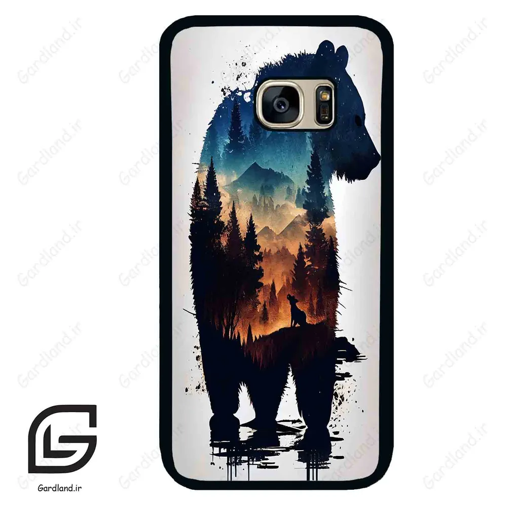 قاب گوشی سامسونگ اس 7 (Galaxy S7 ) طرح خرس کد 2449
