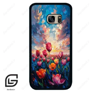 قاب گوشی سامسونگ اس 7 (Galaxy S7 ) طرح گل کد 2466