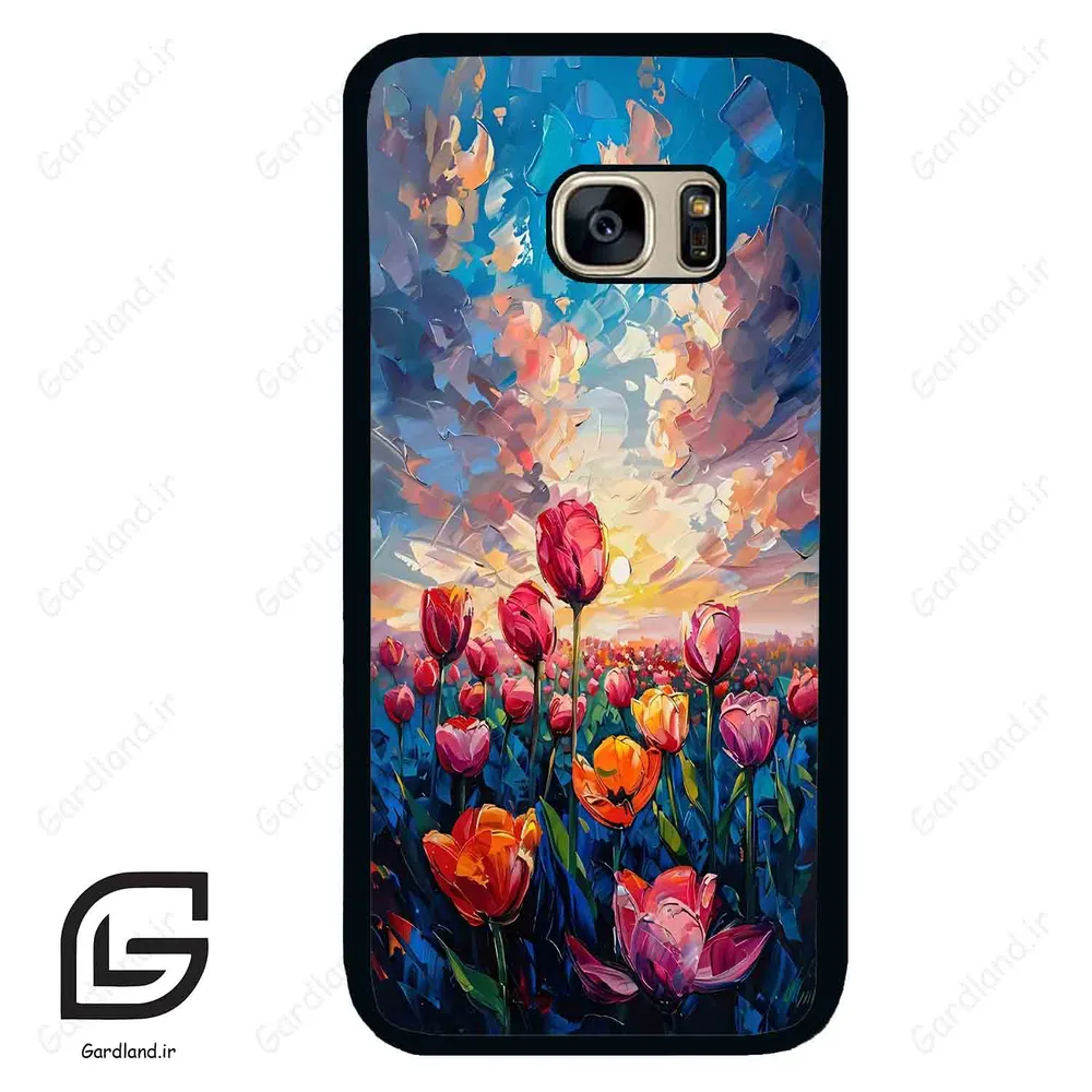 قاب گوشی سامسونگ اس 7 (Galaxy S7 ) طرح گل کد 2466