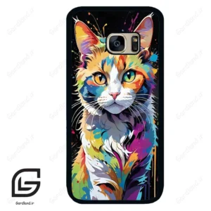 قاب گوشی سامسونگ اس 7 (Galaxy S7 ) طرح گربه کد 2483
