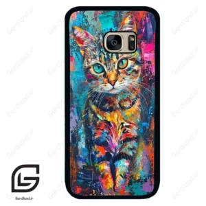 قاب گوشی سامسونگ اس 7 (Galaxy S7 ) طرح گربه کد 2488