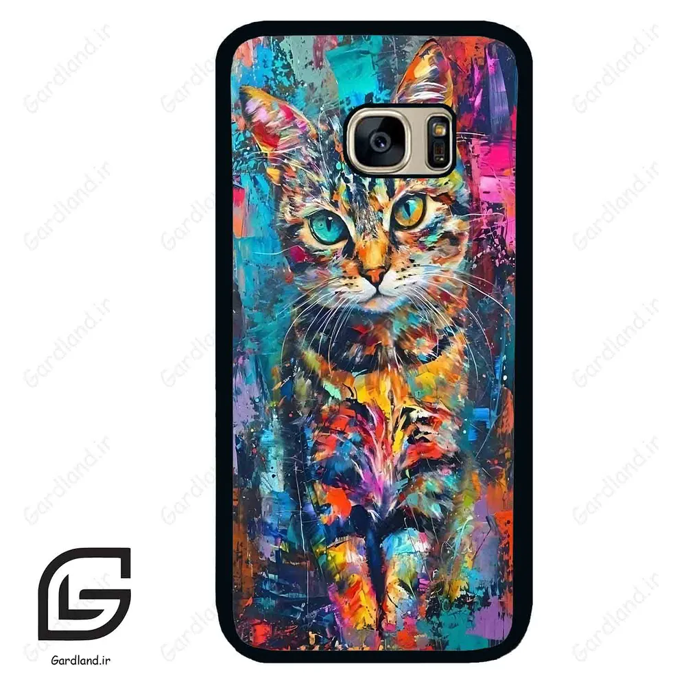قاب گوشی سامسونگ اس 7 (Galaxy S7 ) طرح گربه کد 2488