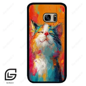 قاب گوشی سامسونگ اس 7 (Galaxy S7 ) طرح گربه کد 2489