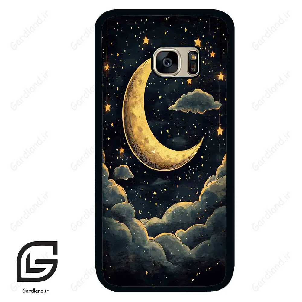 قاب گوشی سامسونگ اس 7 (Galaxy S7 ) طرح ماه کد 2547