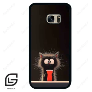 قاب گوشی سامسونگ اس 7 (Galaxy S7 ) طرح گربه کد 2580