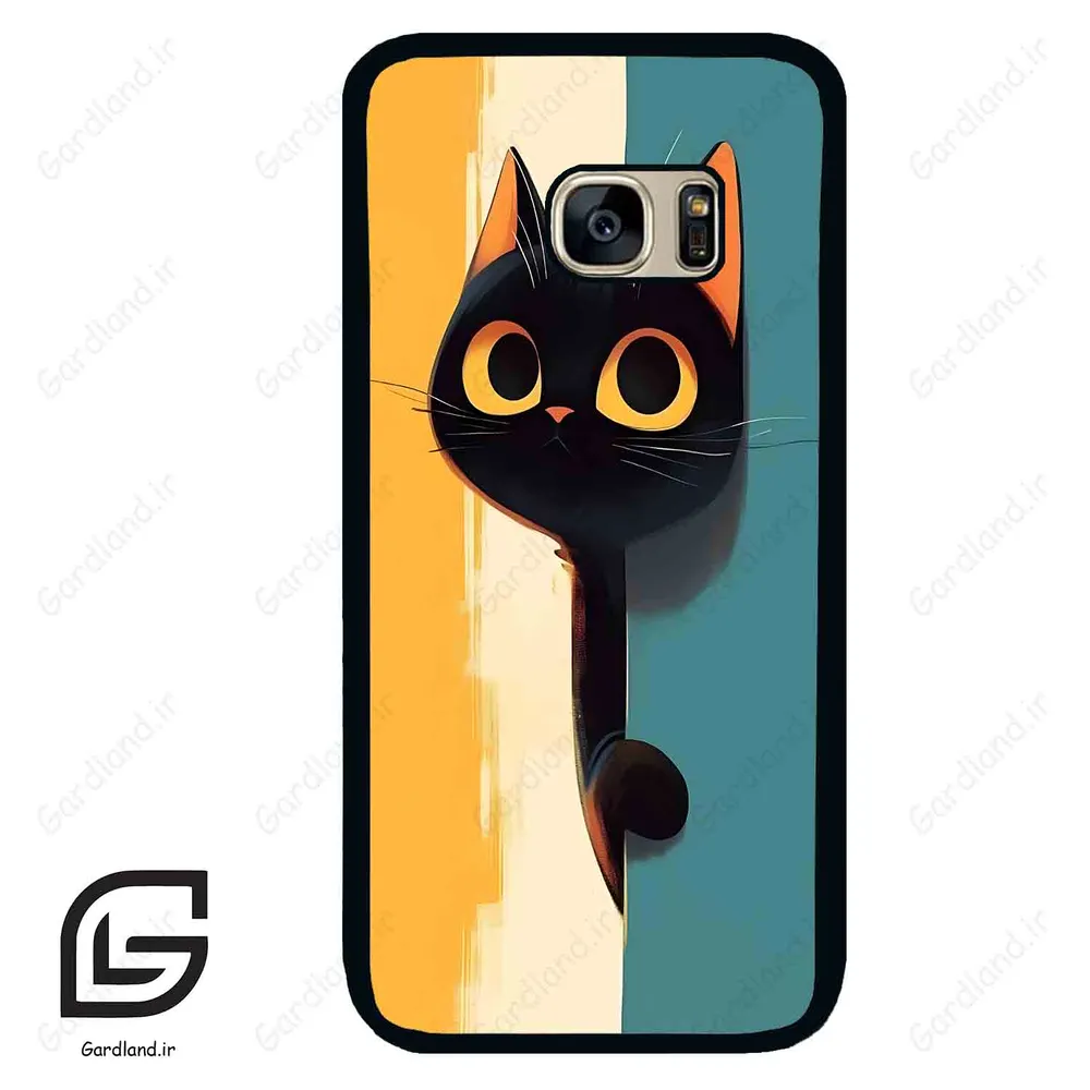 قاب گوشی سامسونگ اس 7 (Galaxy S7 ) طرح گربه کد 2581