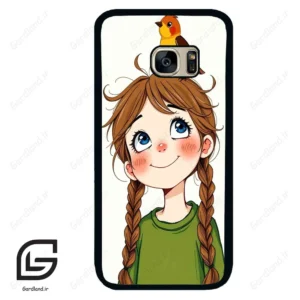قاب گوشی سامسونگ اس 7 (Galaxy S7 ) طرح دختر کد 2640