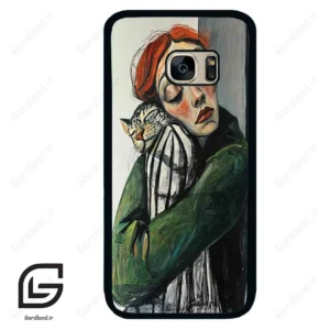 قاب گوشی سامسونگ اس 7 (Galaxy S7 ) طرح گربه کد 2709