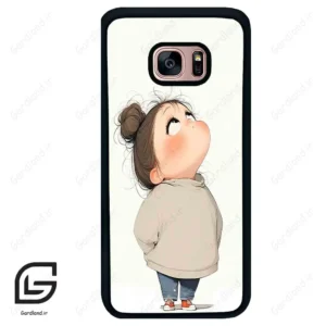 قاب گوشی سامسونگ اس 7 اج (Galaxy S7 EDGE ) طرح دختر کد 2057