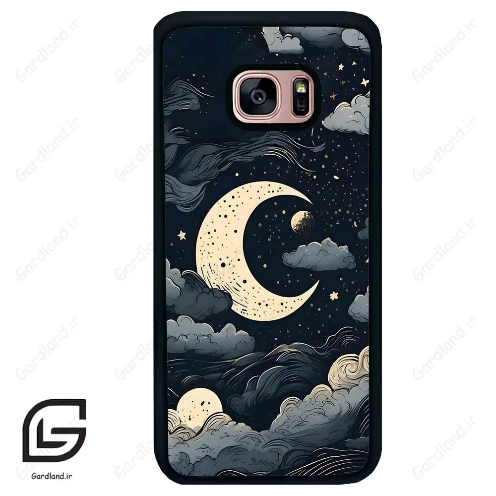 قاب گوشی سامسونگ اس 7 اج (Galaxy S7 EDGE ) طرح ماه کد 2173