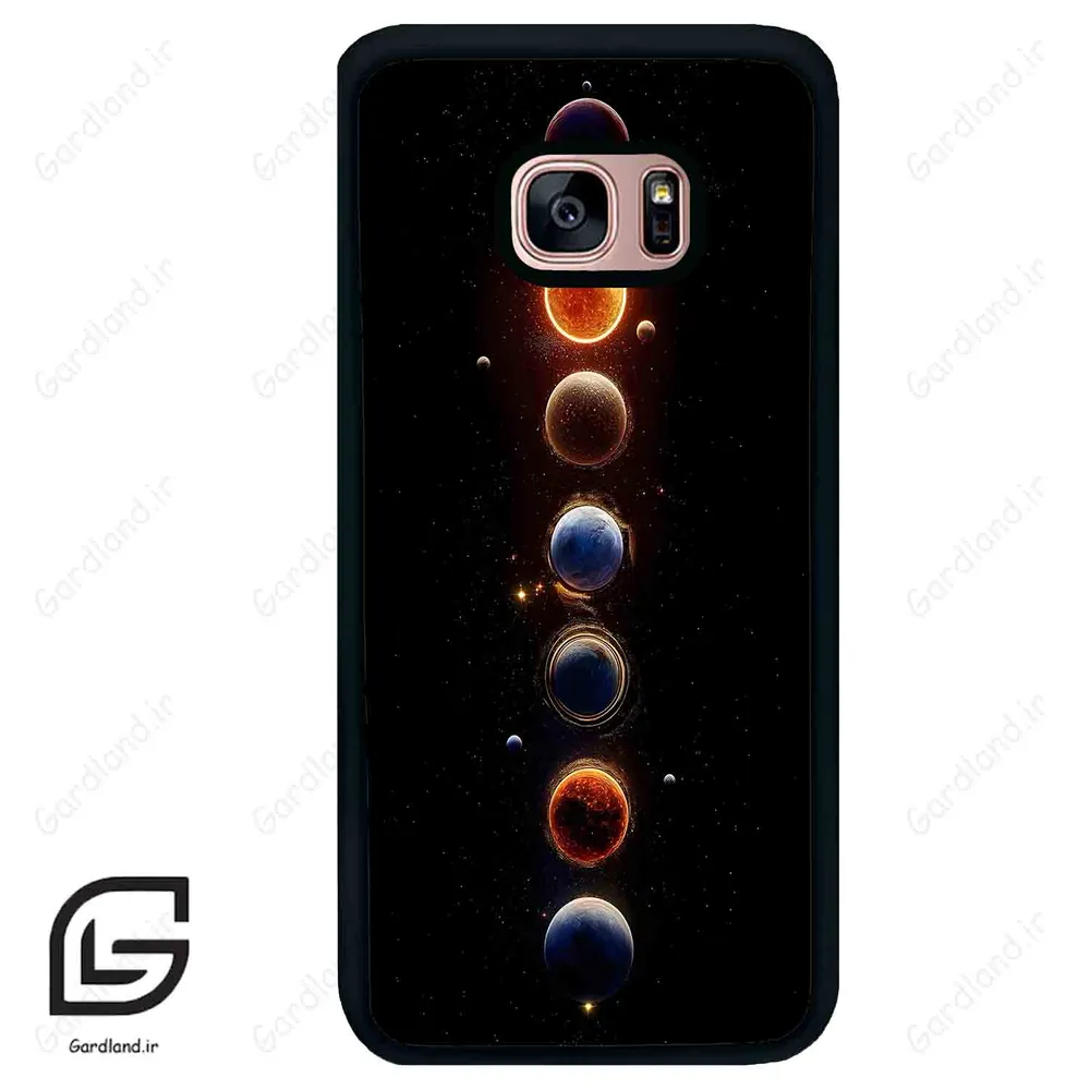 قاب گوشی سامسونگ اس 7 اج (Galaxy S7 EDGE ) طرح ماه کد 2186