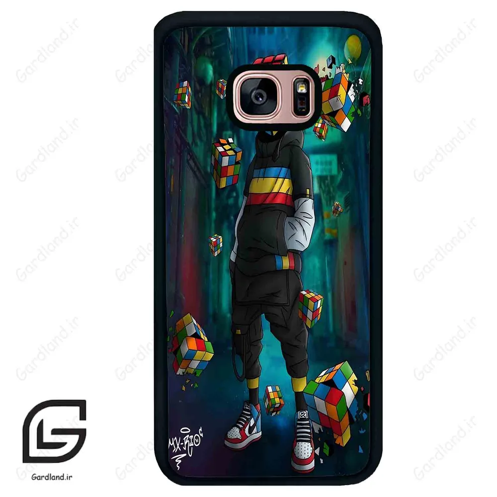 قاب گوشی سامسونگ اس 7 اج (Galaxy S7 EDGE ) طرح مکعب کد 2229