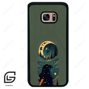 قاب گوشی سامسونگ اس 7 اج (Galaxy S7 EDGE ) طرح ماه کد 2267